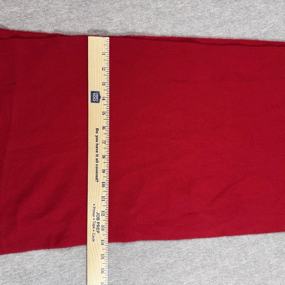 POLO RALPH LAUREN Signature Italian Wool Red Scarf with Pony - Picture 9 of 9